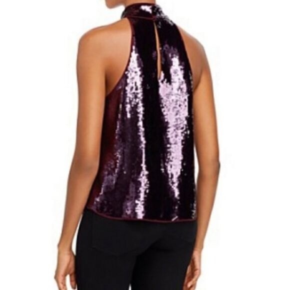 NWT Joie Lei Lei Sequined Sleeveless Halter Top Size S - Picture 2 of 12